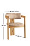 Hanah Home Silla de Roble y Beige